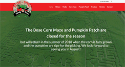 Desktop Screenshot of bosecornmaze.com